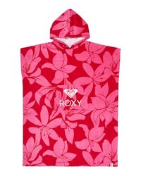 Roxy Poncho de Plage Stay Magical Printed Unisexe Rouge One Size