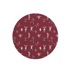 Questo Casa, Round Digital Printed Mouse Pad, Non-Slip Base, for Office and Home, Diameter:22cm