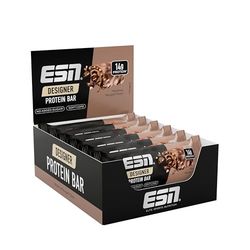 ESN Designer Protein Bar, Hazelnut Nougat, 12 x 45 g - High Protein Bar - Made in Germany