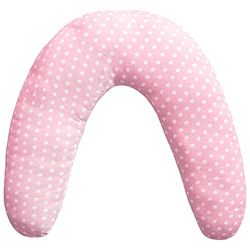 Duffi Baby - Cuscino allattamento neonato XL Cuscino per mamma incinta dormire Multifunzione. Fodera 100% cotone sfoderabile e lavabile. Imbottitura in poliestere. Design stelle. Colore rosa.