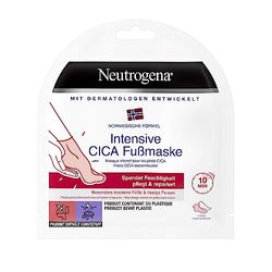 Neutrogena Norwegian Formula Foot Care Intensive Cica Foot Mask for Dry Feet and Cracked Heels (Pair)