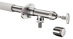 Schell Apparaataansluitarmatuur, 039950399, uitloopventiel, vorstbestendig voor de buitenwand met dopsleutelboven, slangschroefverbinding, vorstbeveiliging, 3/4 inch, messing, chroom, 18260 7