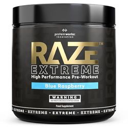 Raze Extreme Pre-Workout Powder | Advanced Pre-Workout | Blue Raspberry