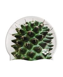 arena Gorro de natación de Silicona HD Unisex para Adultos, Entrenamiento y Carreras, 100% Silicona, sin Arrugas, Cactus