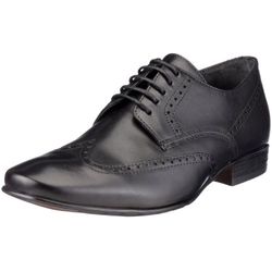 Air for men Caprice 9-9-13653-25 Gregory-1-1, heren klassieke lage schoenen, zwart, 46 EU Breed