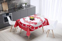 Bonamaison, Anti-moisissure, Séchage Rapide, Résistant aux Taches, Lavable en Machine, 100% Polyester Nappe de Table (140cm x 140cm) - Conçu et Fabriqué en Turquie