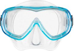 Cressi Piumetta Kid Maschera Subacquea per Bambini, Trasparente/Acquamarina, 3-6 anni