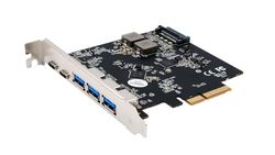 EXSYS EX-12006 - USB 3.2 Gen2 PCI Express Card (x4) with 3X A and 2X C Ports