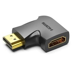 Watio Wave Adaptador - adaptador 4k HDMI macho a HDMI hembra con ángulo de 270º, color negro, ideal para conexiones en espacios reducidos.*