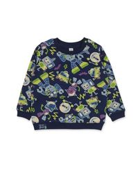 Tuc Tuc Sweatshirt van pluche voor kinderen, marineblauw, collectie Robot Maker, Blauw, 18 meses