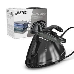 Imetec Energy Vapor, strijkijzer met stoomgenerator, pomp 6,5 bar, 400 g stoom, 2400 W, Fluid keramische zool, ijzeren blok, automatische uitschakeling, reinigingsapparaat, ECO-technologie