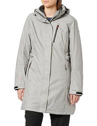 Killtec womens Parka funzionale con cappuccio staccabile con zip - Alisi, grigio medio, 46, 32730-000