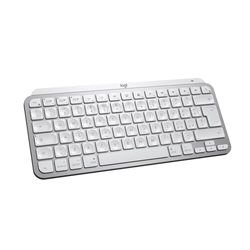 Logitech MX Keys Mini for Mac - Tastiera wireless minimalista, compatta, Bluetooth, tasti retroilluminati, USB-C, compatibile con MacBook Pro, MacBook Air, iMac, iPad, Italiano QWERTY - Grigio claro