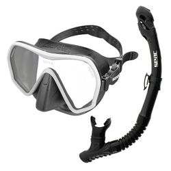 SEAC Set Ajna Dry, Set Masque Frameless et Tuba de Haute Qualité pour Plongée