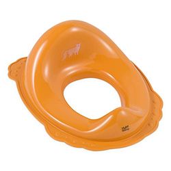 Hylat Baby Reductor wc niños útil para el aprendizaje del uso del inodoro, para niñas y niños, material sólido, goma antideslizante, color naranja, motivo: Fox