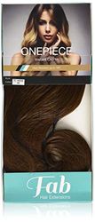 Fab One Piece Clip In Synthetic Heat Resistant Loose Waves Hair Extensions 8 - Light Brown