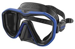 Seac Appeal, een in Italië gemaakte duikmasker met enkele lens en 3D-gesp op de rok