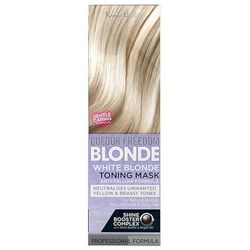 Knight & Wilson Colour-Freedom - Máscara de toner louro, tratamento condicionador semipermanente, neutraliza os tons amarelos e cobre para cabelos naturalmente claros, descolorados, cinza e