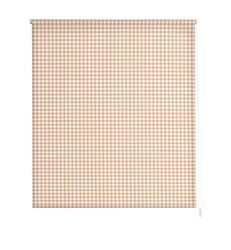 Estoralis | Cuisine | Store Enrouleur Moderne | Tissu translucide imprimé | Vichy-2 Beige | 120 x 180 cm. (Largeur/Hauteur) Taille du Tissu 117 x 175 cm. | Stores pour fenêtres et Portes