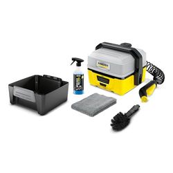 Kärcher Mobile Outdoor Cleaner OC 3 Bike Box (afneembare watertank 4 l, lithium-ion accuduur 15 min, gematigde lagedruk, universele borstel, motor-/fietsreinigingsmiddel, microvezeldoek)