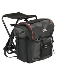 Abu Garcia con sedia incorporata Zaino da pesca standard - Zaino durevole e resistente all'acqua per pescatori, campeggio e avventure all'aperto