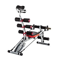 TechFit Multi Crunch Totale Trainer, Revolutionaire 6-in-1 Kern Crucher, Ideaal voor Het Strakker en Trainen van de Spieren voor Buik, Taille, Rug, Schouders en Benen - Sport Machine for Toning and Training the Muscles for Stomach, Waist, Back, Shoulders and Legs