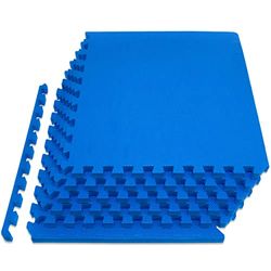 ProsourceFit Extra Thick Puzzle Exercise Mat ¾ e 1", EVA Foam Interlocking Tiles for Protective, Cushioned Workout Flooring for Home and Gym Equipment