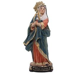 8" Our Lady of Seven Sorrows Statue | Beautiful Christian Home Decor | Great Catholic Gift for First Holy Communion, Confirmation, Weddings, and Housewarming Multicolor