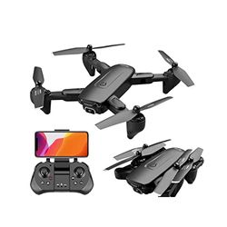 LUXWALLET SG ProX5 RC Drone Quadricottero con Completo HD Telecamera, VR Occhiali e Vettore Caso, 30km/h-200 Metro Distanza, Nero