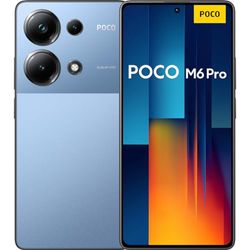 Xiaomi POCO M6 Pro Smartphone + Headphones, 8+256 Mobile Phone without Contract, 64MP OIS Triple Camera, Blue (NL Version + 2 Year Warranty)