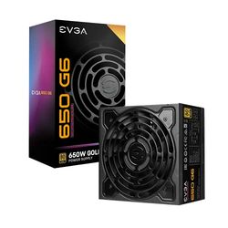 EVGA SuperNOVA 650 G6 Alimentation PC, 80 Plus Gold 650W, Entièrement Modulaire, 10 Ans de Garantie, Comprend Power ON Self Tester