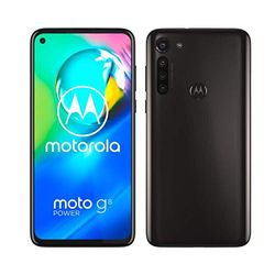 Motorola Moto G8 power 6.4 Inch FHD+ zero-notch display, Qualcomm Snapdragon SD665, 16MP main camera, 2MP macro camera, 5000 mAH battery, Dual SIM, 4/64GB, Android 10, Smoke Black