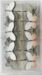 SKL Home Trouwe bloemen douchegordijn haak set, multi