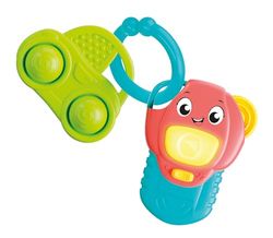 Clementoni- My First Activity Key – Llave interactiva de Juguete, Infancia, Juego Musical electrónico, primeras, Centro de Actividades, Luces y Sonidos, niños de 3 a 36 Meses, Multicolor (17893)