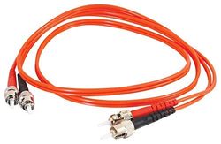 C2G 2m Fibre/Fiber Optic kabel voor Fast Ethernet, Fiber Channel, ATM en Gibabit Patch kabel ST/ST LSZH Duplex Multimode 50/125 Fibre kabel