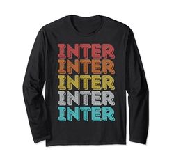 Inter retrò vintage Maglia a Manica