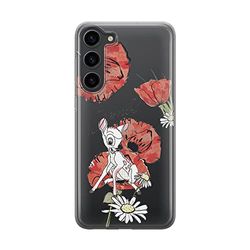 Ert Group custodia per cellulare per Samsung S23 originale e con licenza ufficiale Disney, modello Bambi 002 adattato in modo ottimale alla forma dello smartphone, parzialmente trasparente