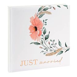 goldbuch 08 003 Album photo de mariage Love - 30 x 31 x 4 cm - 60 pages blanches - Couverture en papier blanc légèrement brillant - Avec revêtement blanc brillant - Album photo de mariage
