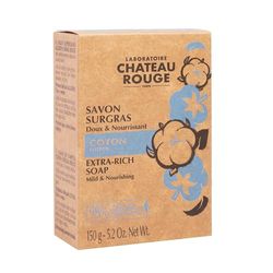 LABORATORIO CASTELLO ROSSO - Sapone surgras idratante al fiore di cotone - 150 g - Anti-prurito - Pelle secca e sensibile - Brillante naturale, idratazione intensa