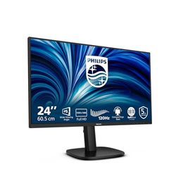Philips 24B2N3200J - Monitor FHD de 24 Pulgadas, Altavoces, Altura Ajustable (1920 x 1080, 120 Hz, VGA, HDMI 1.4, DisplayPort 1.2, concentrador USB) Negro