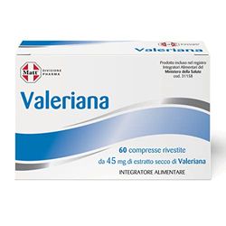 Matt, Valeriana, Integratore Alimentare di Valeriana Utile per Favorire il Rilassamento e il Sonno, Migliora la Qualità del Sonno, Confezione con 60 Compresse, 8.28 g