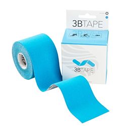 3B Scientific Kinesiologische tape - 5 meter x 5 cm, elastische spier- en gewrichtsondersteunende tape voor lichaamsbeweging, sport en herstel van blessures, tegen spierpijn - blauw