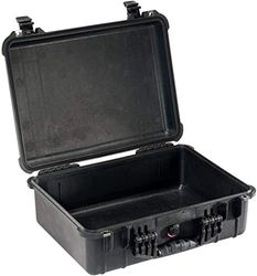 PELI 1520 Indestructible Protective Case, IP67 Watertight and Dustproof, 49L Capacity, Made in Germany, No Foam, Black