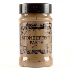 Pentart Stone Effect Paste 100 ml Brown Granite, one