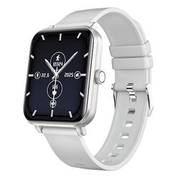 Smartwatch myPhone Watch Classic 2 Silver grote 260 mAh batterij, een week batterijduur, bluetooth-oproepen, groot 1,85 inch scherm, IP65-robuustheid, meerdere sportmodi, speciale app, grijs, 1.85