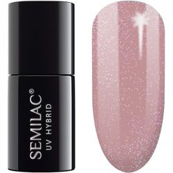 SEMILAC Gel Nail Polish | Long Lasting and Easy to Apply | Perfect for Home & Salon use UV/LED Gel Nails 7ml - 318 Burgundy Red Glitter