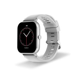 DCU TECNOLOGIC - Curved Glass Pro Smartwatch - Customizable 1.83'' High Definition Touch Screen - Waterproof IP67-123 Sports Modes - Grey, Grey, One Size