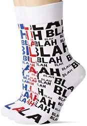 Mxthersocker Unhinged Blah Socks, White, S