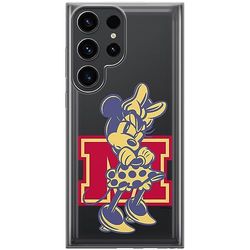 ERT GROUP mobiltelefonfodral för Samsung S23 ULTRA originalt och officiellt licensierat Disney mönster Minnie 072 optimalt anpassad till formen på mobiltelefonen, gedeeltelijk transparant