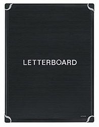 Bi-Office 900 x 600 mm in alluminio di Maya ritratto Letterboard con supporto – Nero